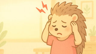 頭痛に悩むハリーちゃん