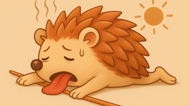 夏バテに苦しむハリーちゃん