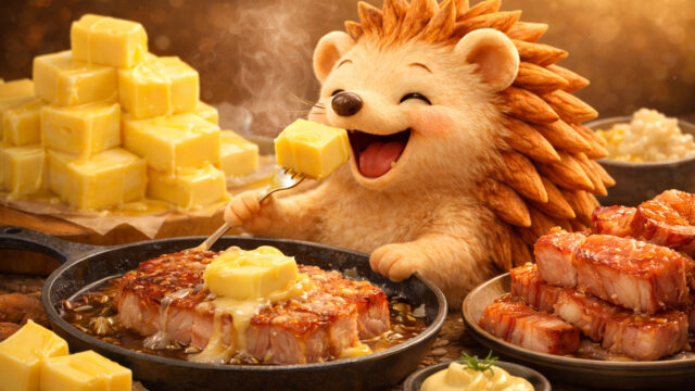 脂肪を食べるハリーちゃん