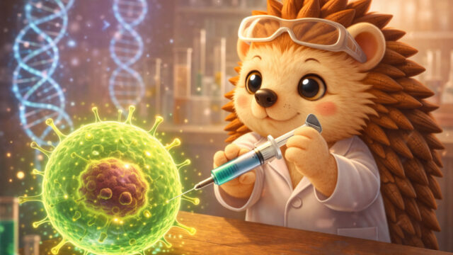 アンチエイジングの研究をするハリーちゃん