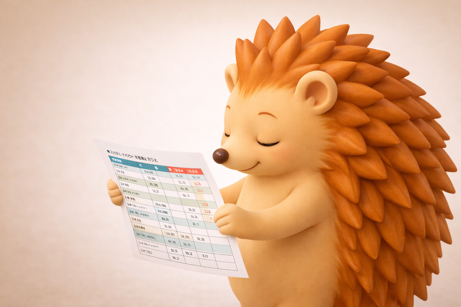 検査項目を見るハリーちゃん - 健康診断の検査項目の見方