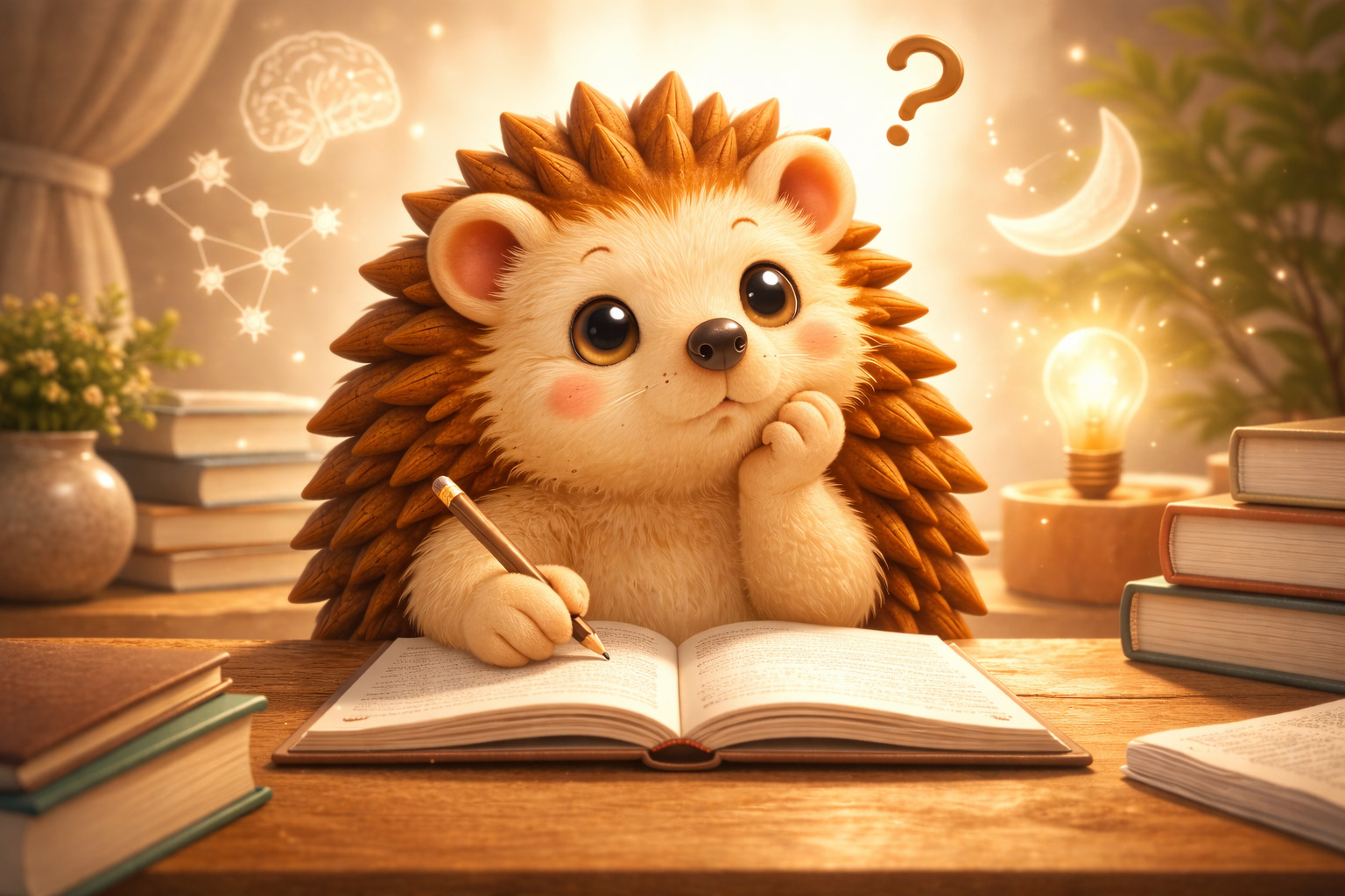 睡眠について学ぶハリーちゃん