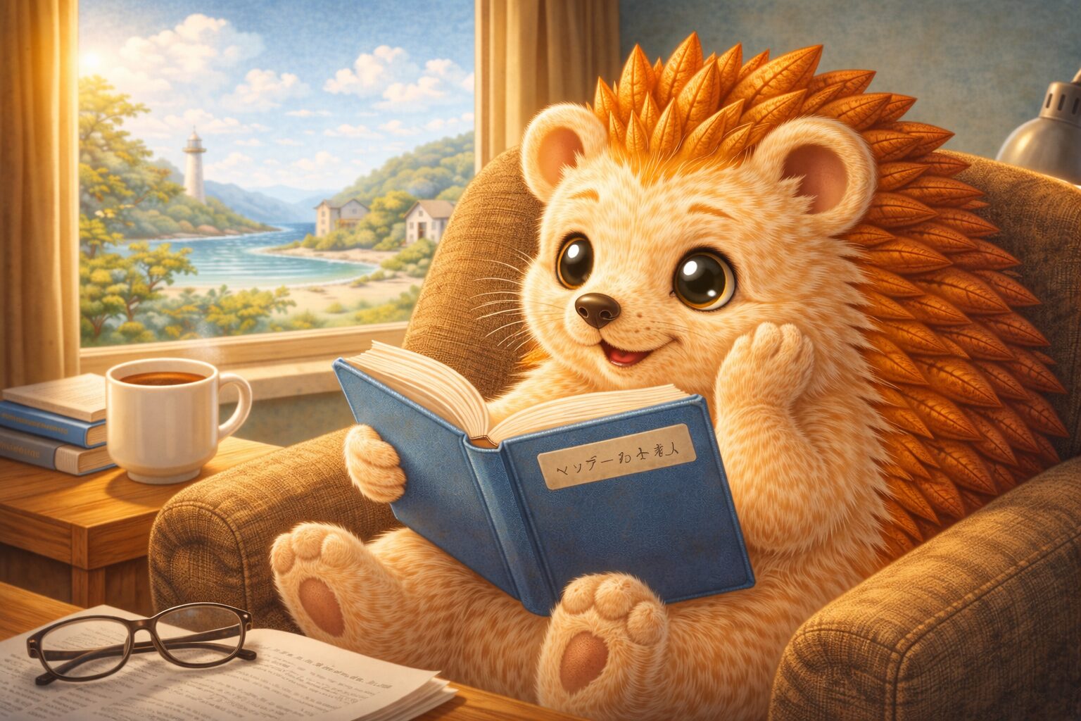 読書をするハリーちゃん